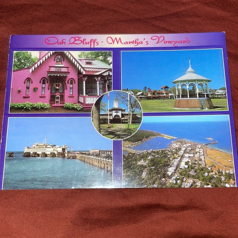 Vintage Antique Collectible. Oak Bluffs Martha’s Vineyard Postcard.